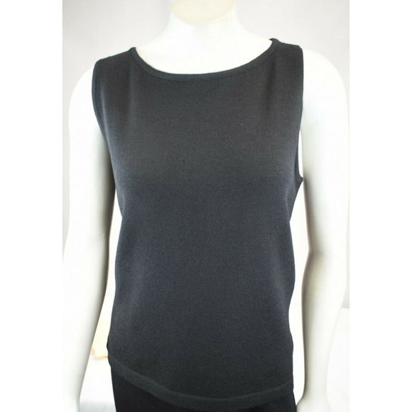 St. John Santana Knit Shell Tank 10 Medium Vintage Great Condition - Picture 3 of 7